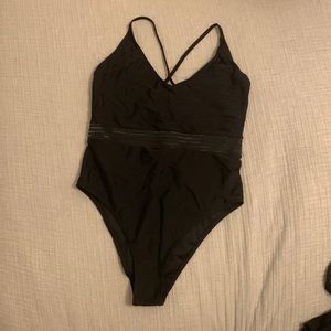 Black One Piece Swimsuit
